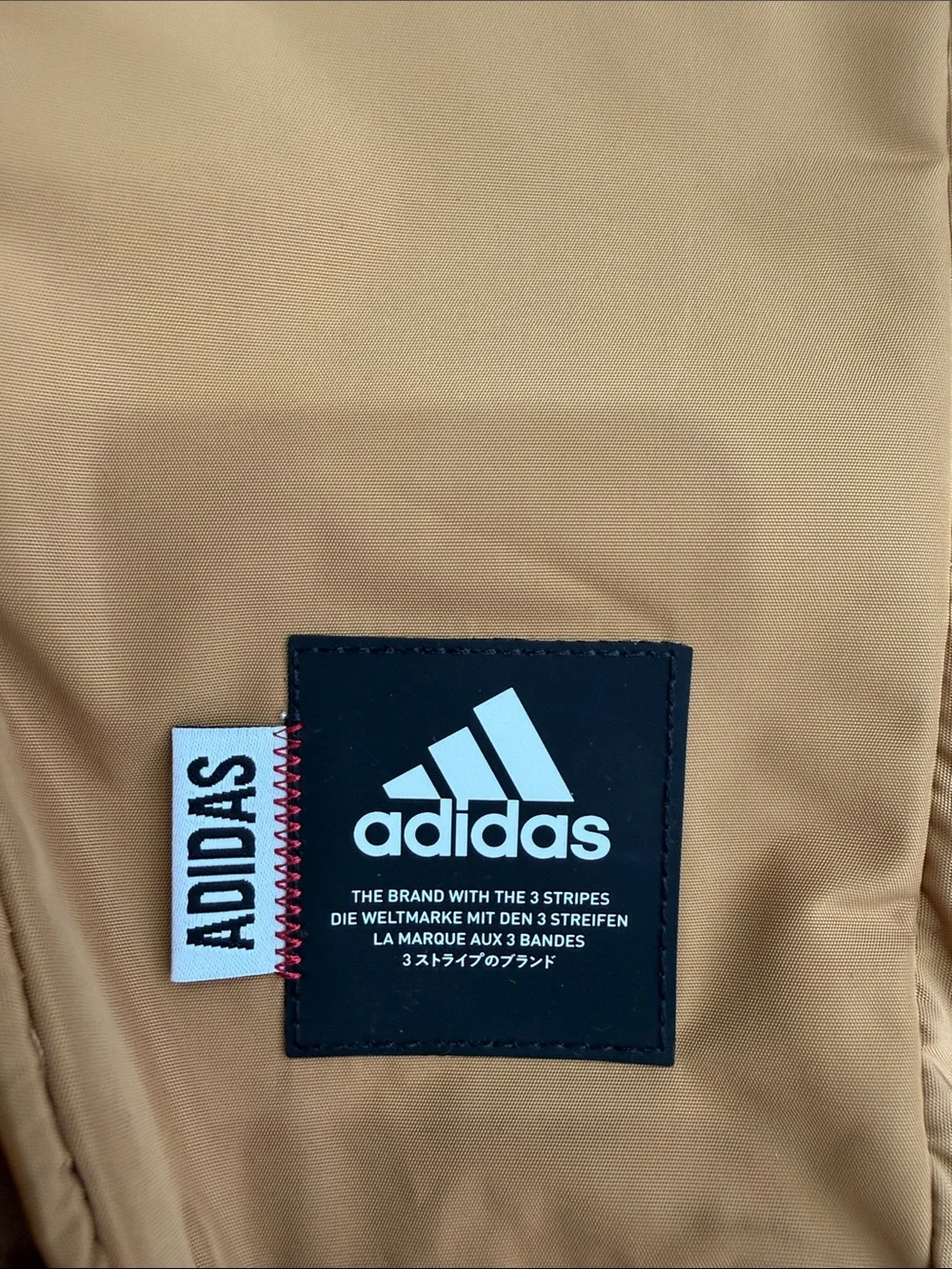 adidas Tan Lightweight Men's Backpack with Front Pockets